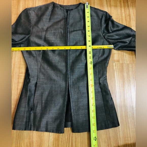 Kenneth Cole‎ bronze metallic silk shantung look slim fit modern blazer Size 2 - Picture 16 of 16